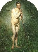 Ernst Josephson Staende naken yngling oil painting on canvas